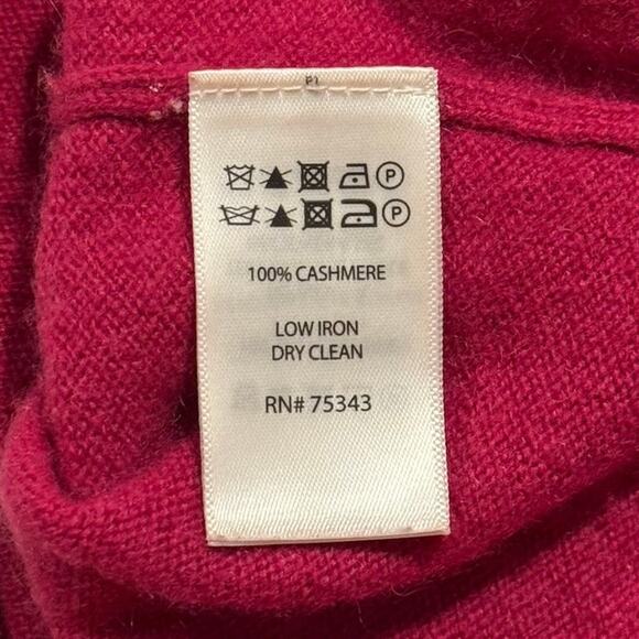 Tahari Sweater Cashmere Preppy Quiet Luxury Old Money Minimalist Capsule Medium - Picture 4 of 7